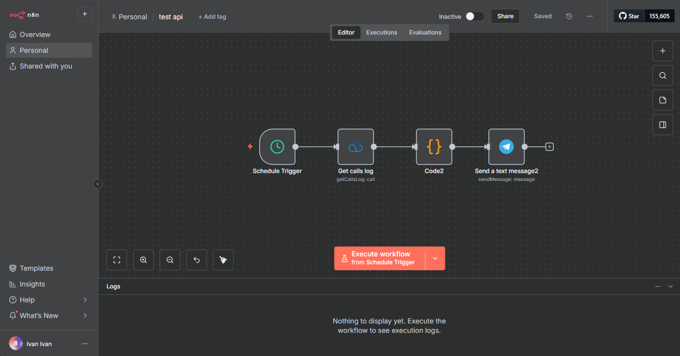 Ось так буде виглядати оновлений workflow. 